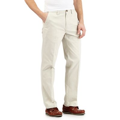 Maine New England Big and tall off-white tailored chinos